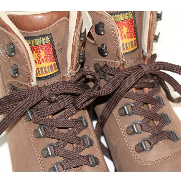 TECNICA Women's Trekking Brown Hiking Boots, Size 9 - Picture 3 of 13